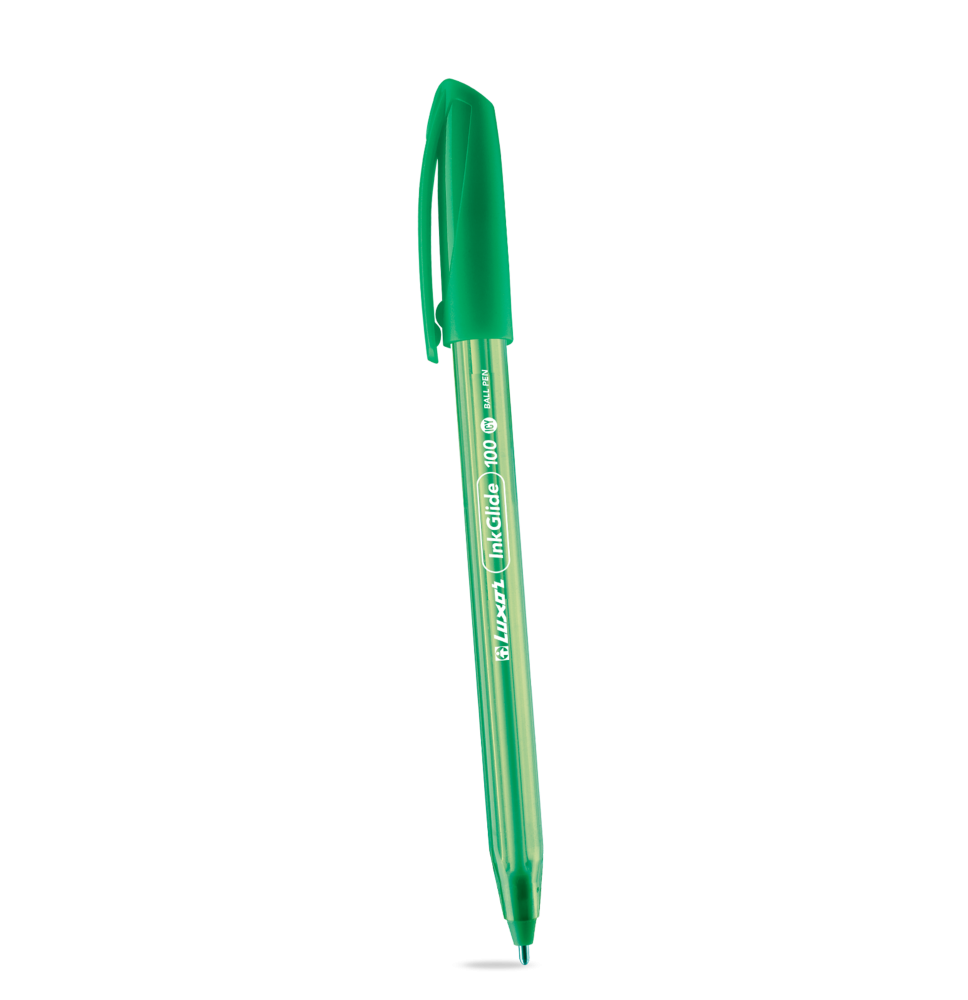 Luxor InkGlide Triangular Shape Ball Point Pen 1Pc - Green