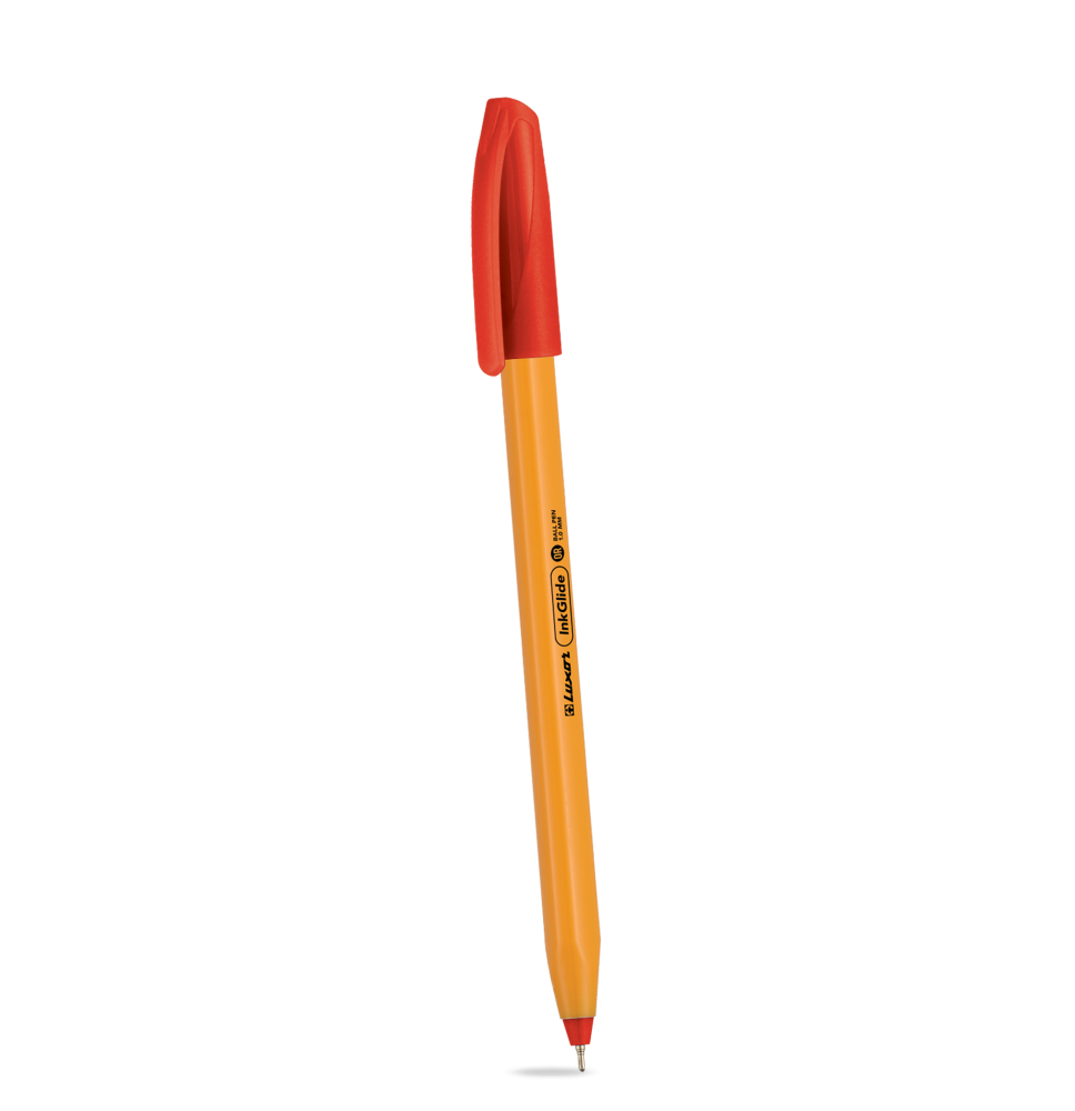 Luxor InkGlide Triangular Shape Ball Point Pen 1Pc - Orange