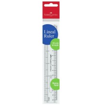 faber-castell ruler lineal 15cm 6 inch clear