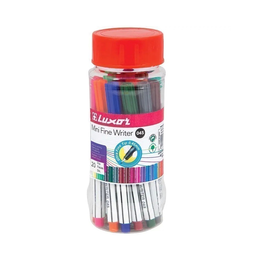 Luxor Mini Fine Writer 045 20Pcs 1Jar