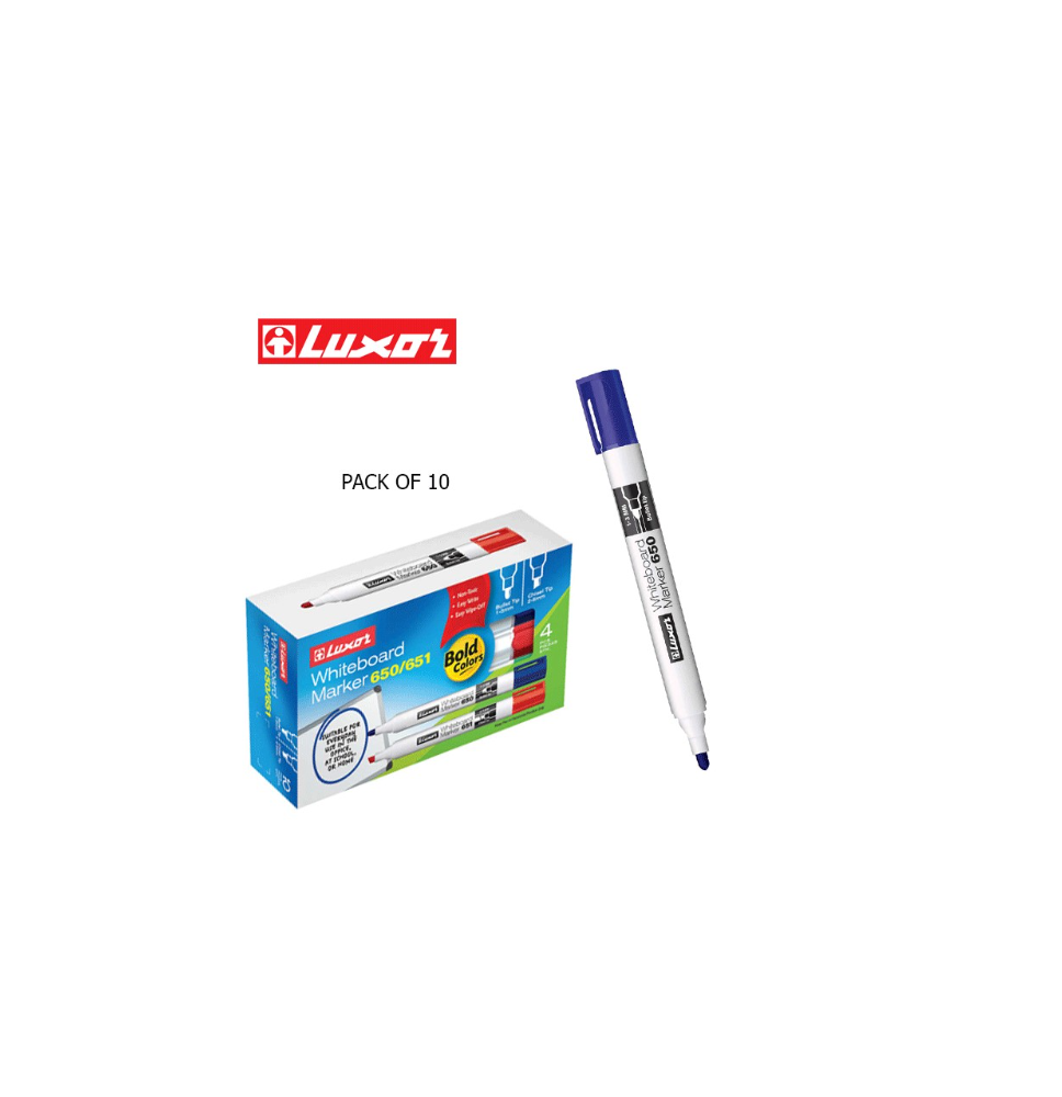 Luxor Whiteboard Marker-651 Blue 1Pc