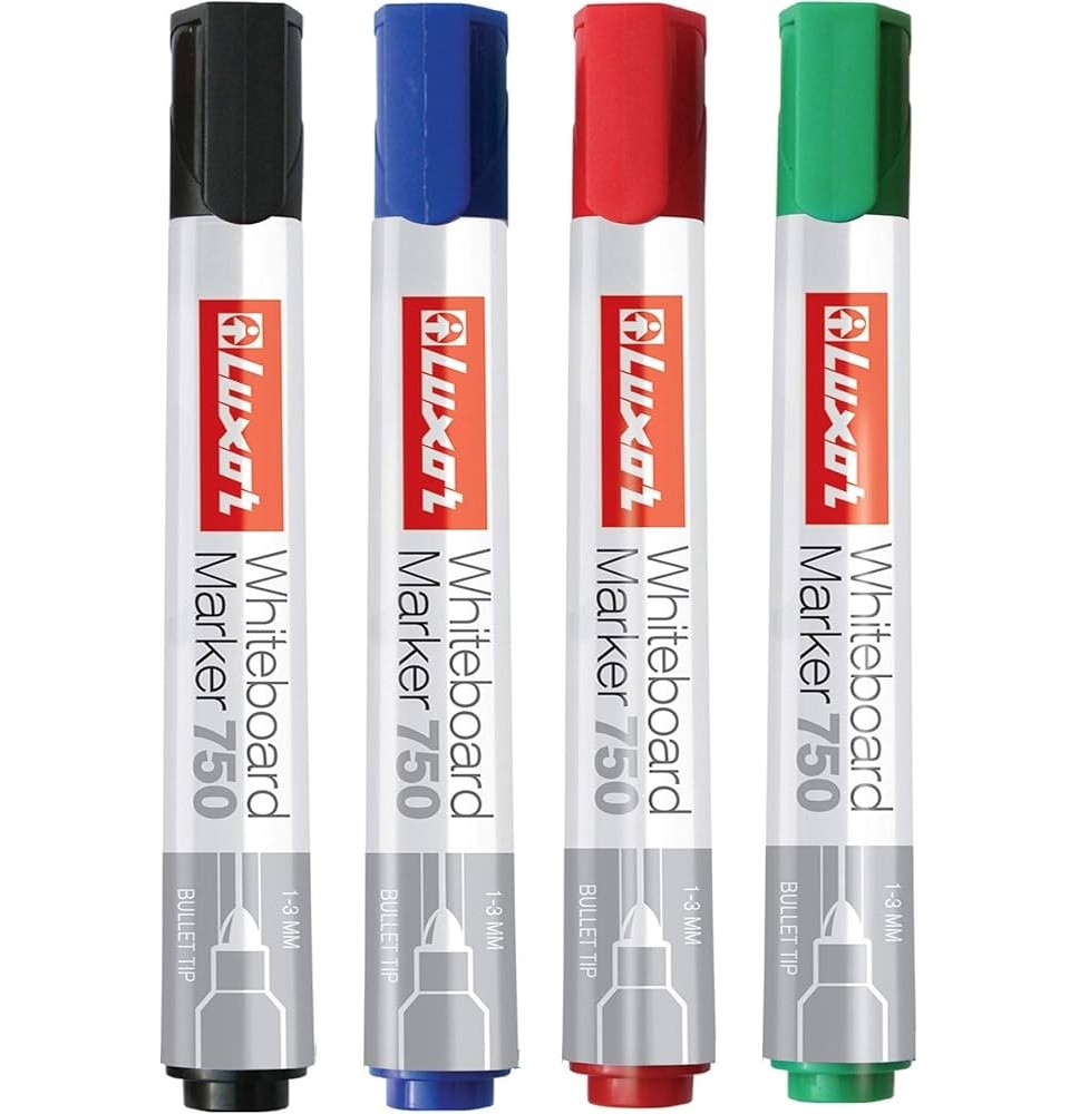 Luxor White board Marker 4Pc Pck