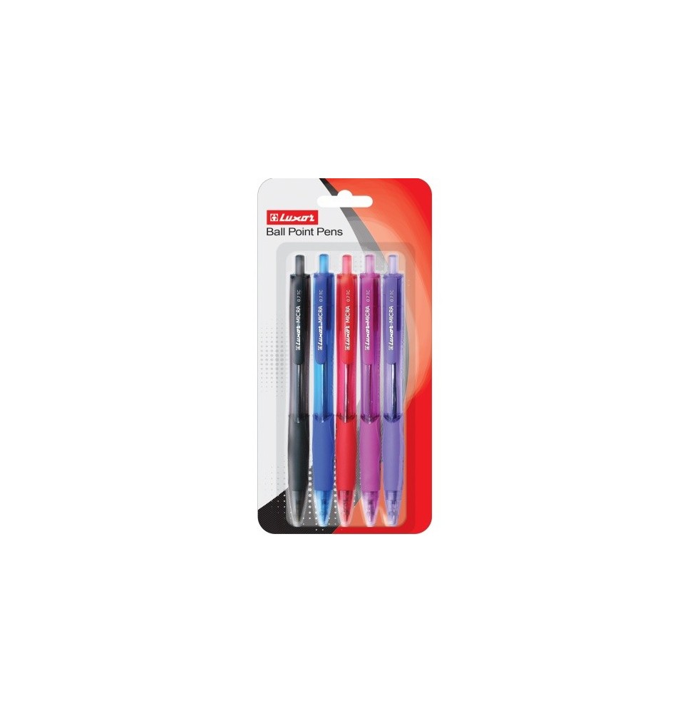 Luxor Ball Pen 5Pc 1Pck