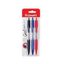 Luxor Rio Gel Pen 3Pc 1Pck