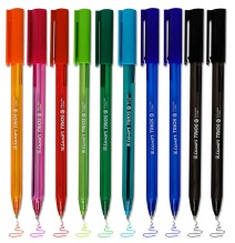 Luxor Trios Icy Triangular Shape Ball Pen 10Pcs 1Pck