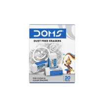 doms dust free erasers 20 pieces