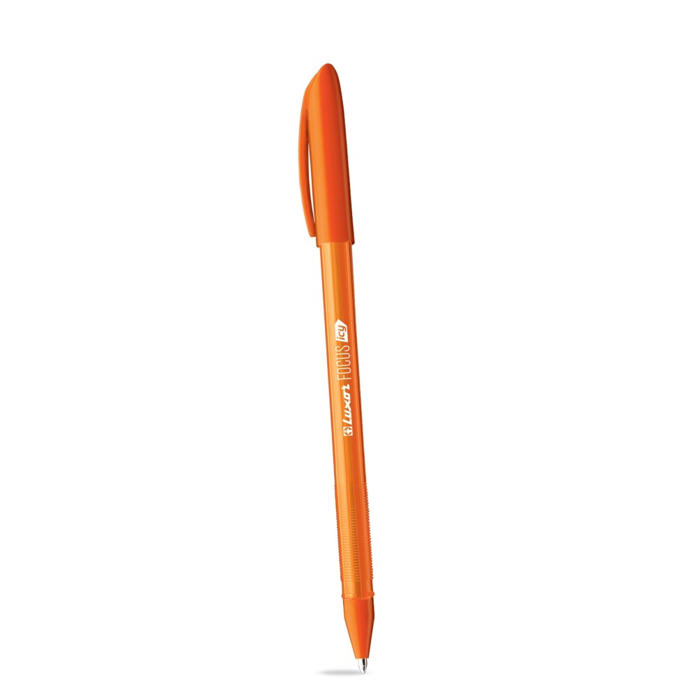 Luxor Focus Icy Ball Pen 1.00mm 1Pc - Orange