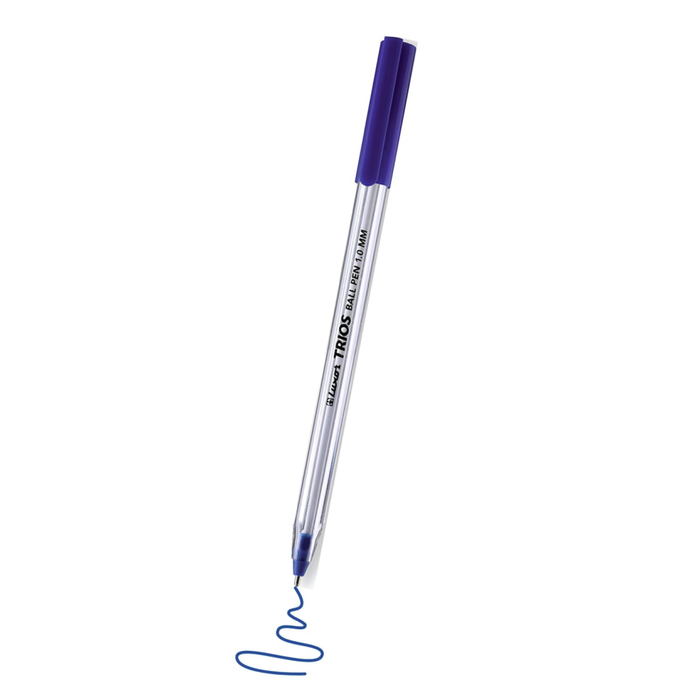 Luxor Trios Icy Ball Pen 1.0mm 1Pc -Blue