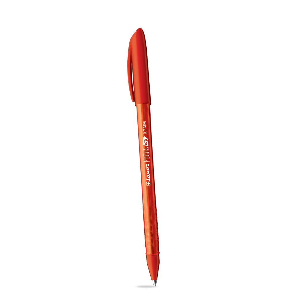 Luxor Focus Icy Ball Pen 0.7mm 1Pc - Red