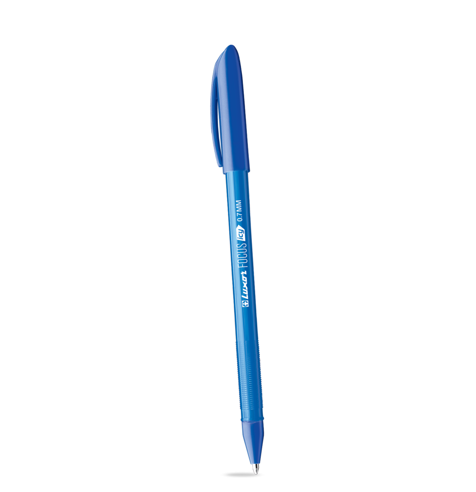 Luxor Focus Icy Ball Pen 0.7mm 1Pc - Blue