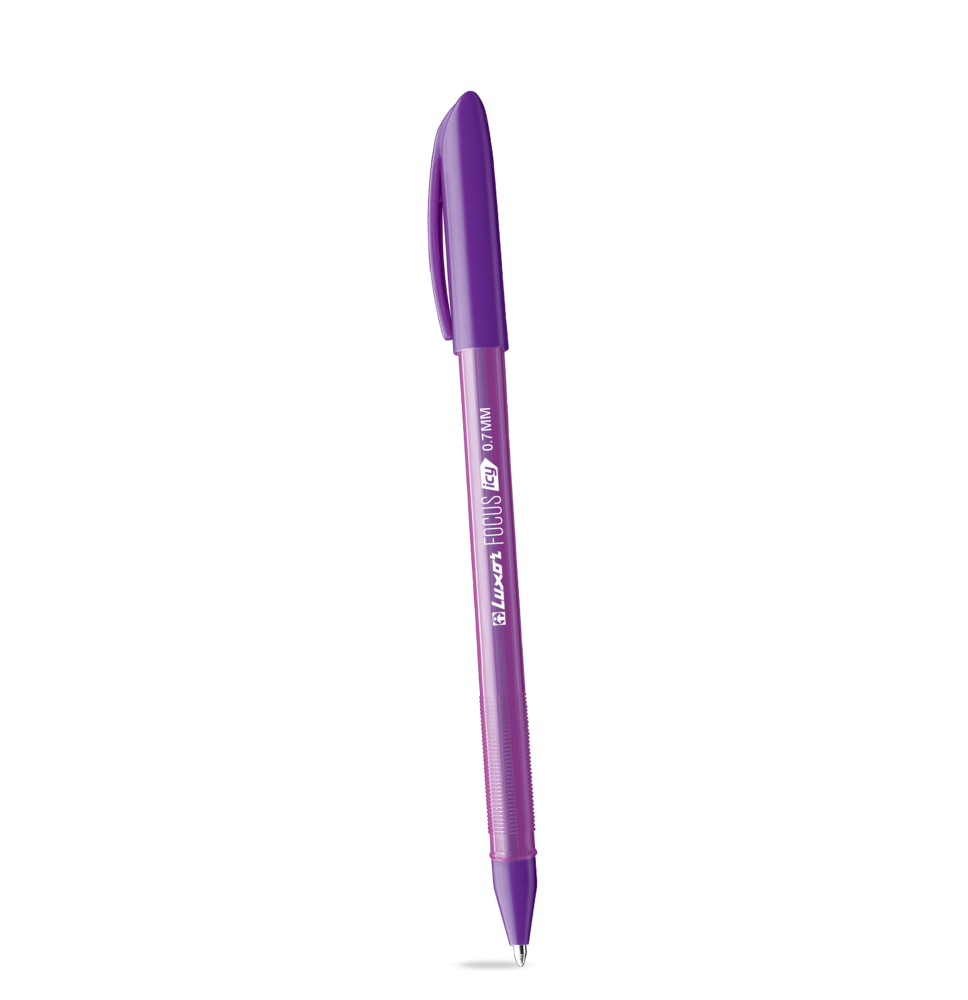 Luxor Focus Icy Ball Pen 0.7mm 1Pc - Purple