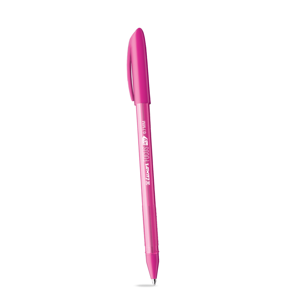 Luxor Focus Icy Ball Pen 0.7mm 1Pc - Pink