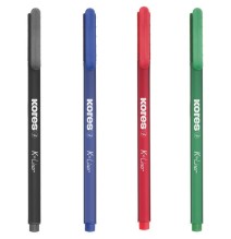 Kores K-Liner Mix Colours Ball Pen 0.4mm 4Pc 1Pck