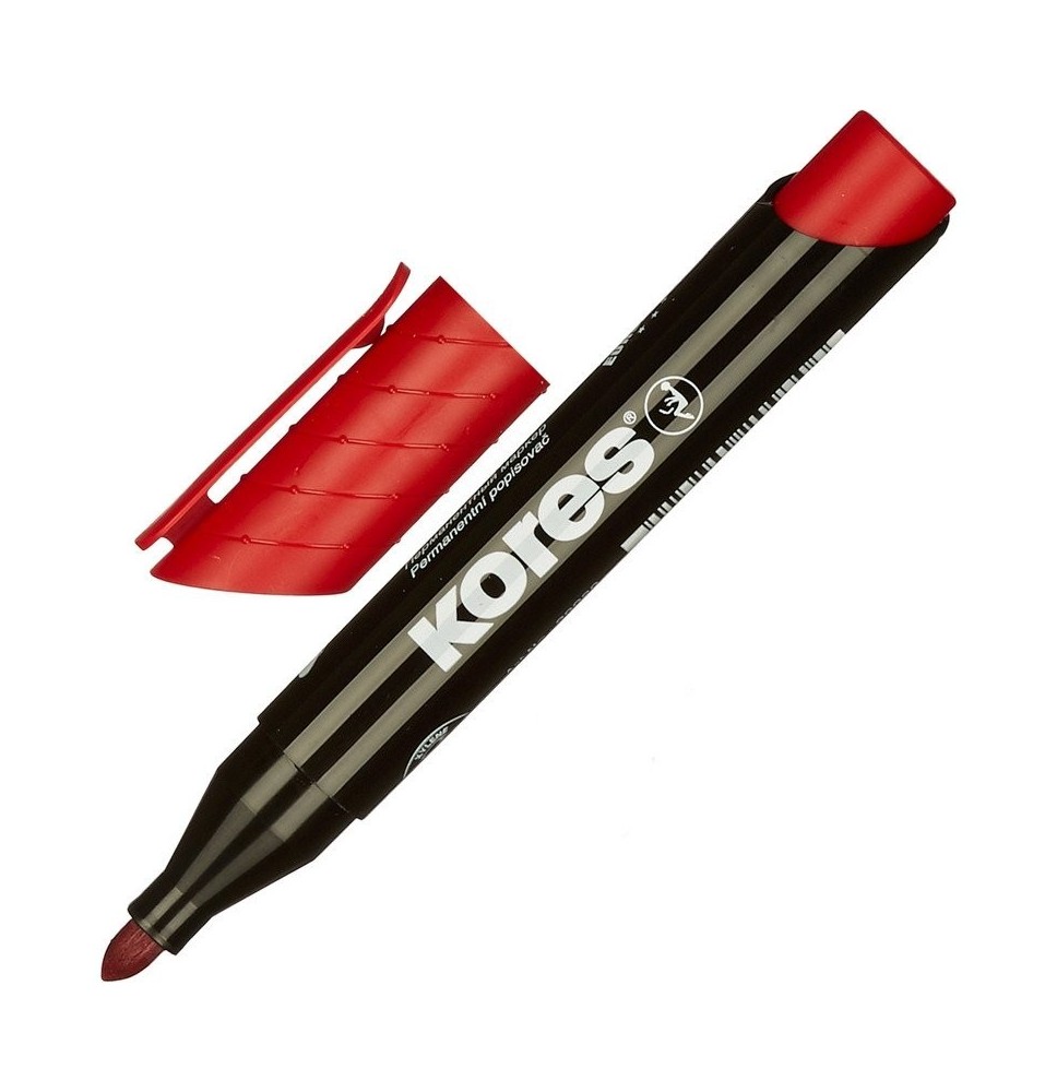 Kores Red Permanent Marker Xp1 1Pc