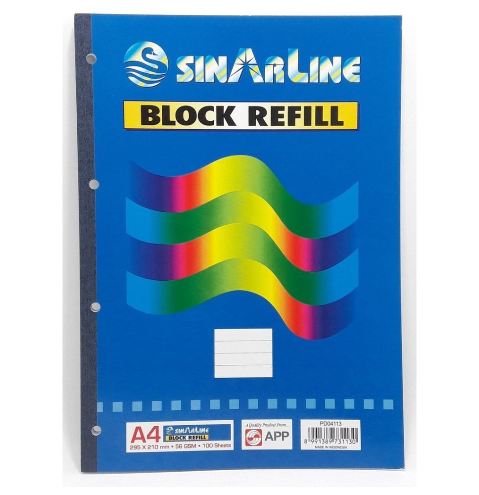 Sinarline Block Refill Pad A4-100sh 1Pc