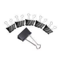 Yalong Binder Clip Black 50mm 12Pc 1Box