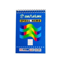 Sinarline Top Spiral Memo A6 50 Sheets 60gsm 1Pc