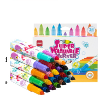 Deli Genius Super Washable Marker 24Pc 1Pck