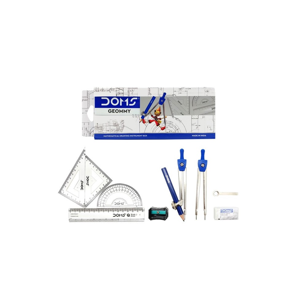 doms geommy mathematical instrument box