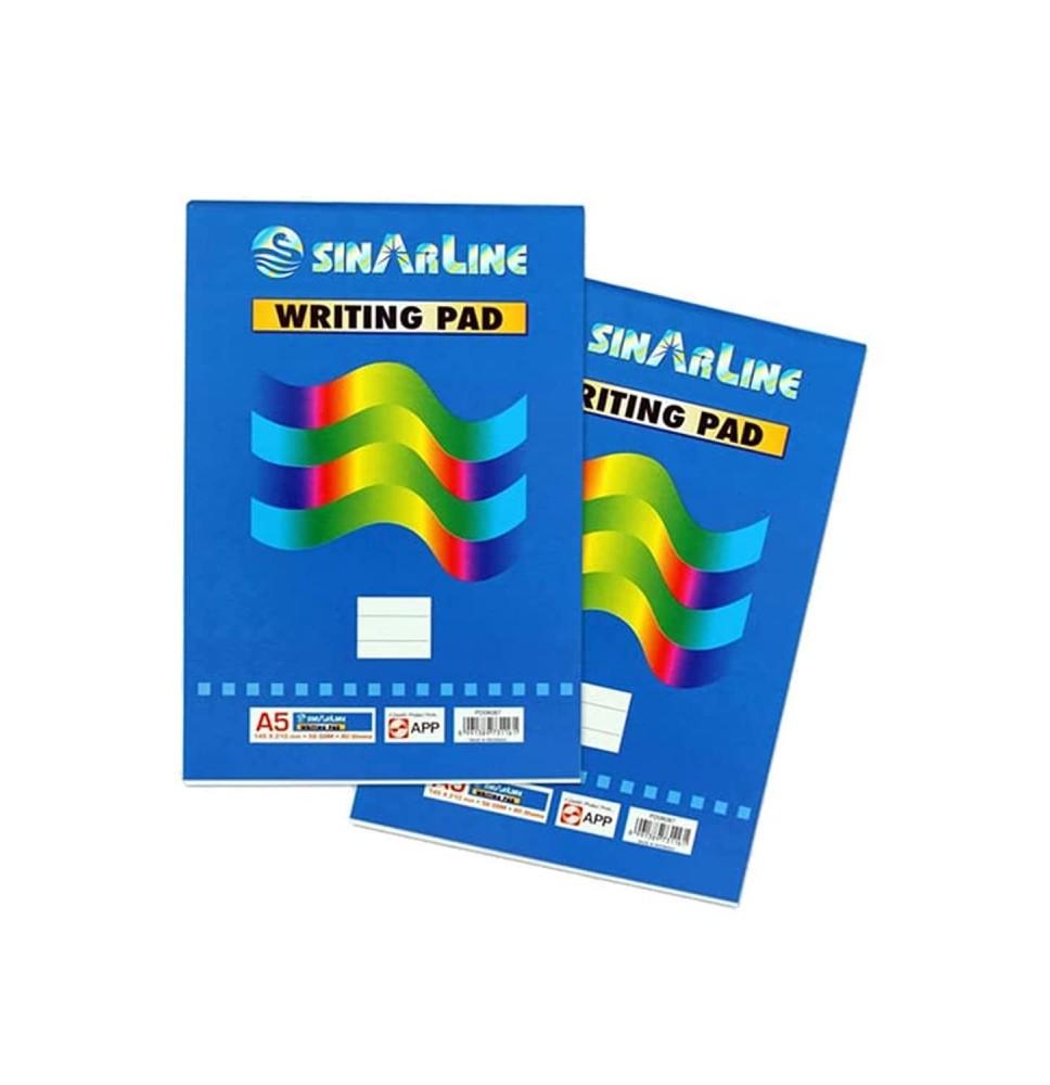 Sinaline Writing Pad A5-80 Sheets 1Pc