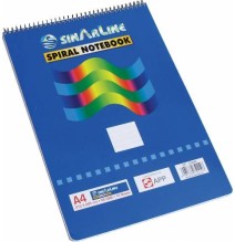 Sinarline Top Spiral Note book A4 -70 Sheets 1Pc