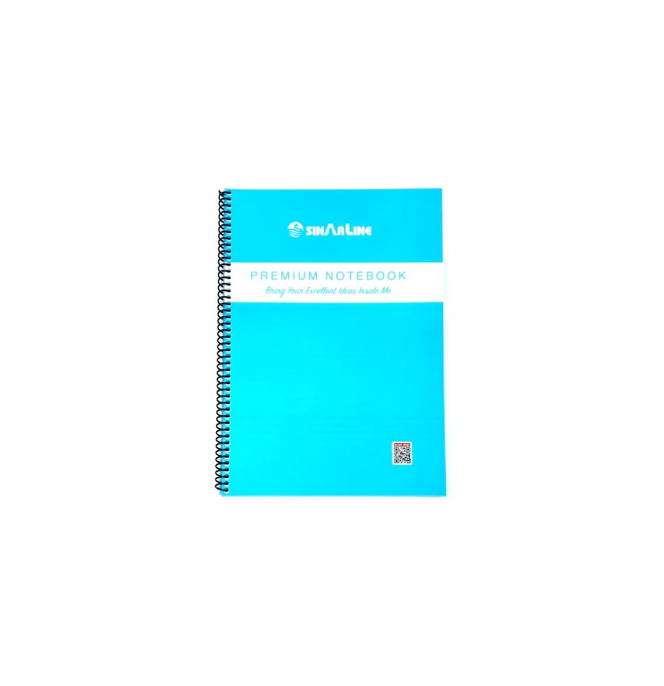 Sinarline Spiral Premium Notebook A4 80sht 1Pc