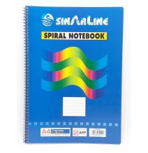 Sinarline Side Spiral Notebook A4-70 Sheets 1pC