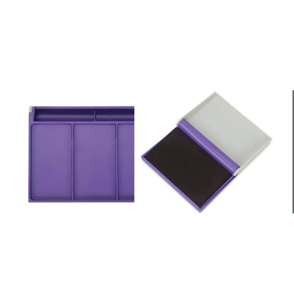 Luxor Stamp Pad 110mmx69mm Violet/Black 1Pc