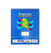 Sinarline Spiral Note Book 56gsm 70 Sheets 7x9 1Pc