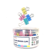 Yalong Color Binder Clips 25mm 48Pc 1Pck