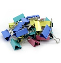 Yalong Color Binder Clips 41mm 24Pc 1Pck