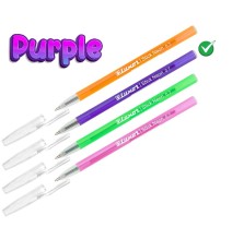 Luxor Stick Neon Ball Point Pen 1Pc - Purple