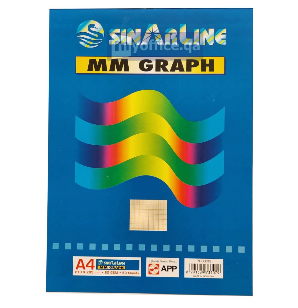 Sinarline MM Graph Book 50SHeeds 80gsm 1Pc