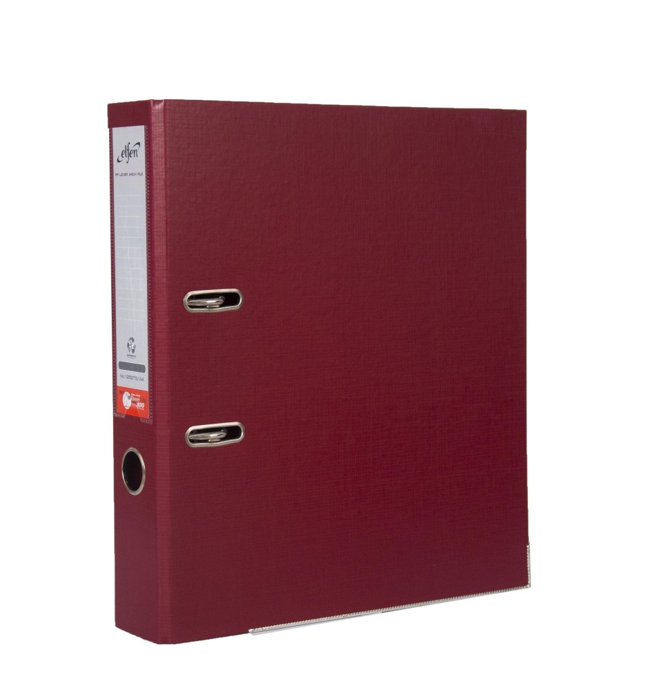 Elfen PP Lever Arch File Burgundy 1Pc