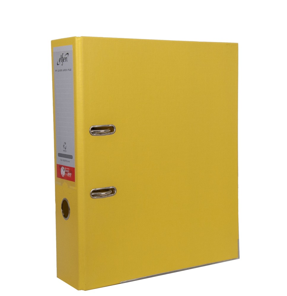 Elfen Pp Lever Arch File Yellow 2.5 1Pc