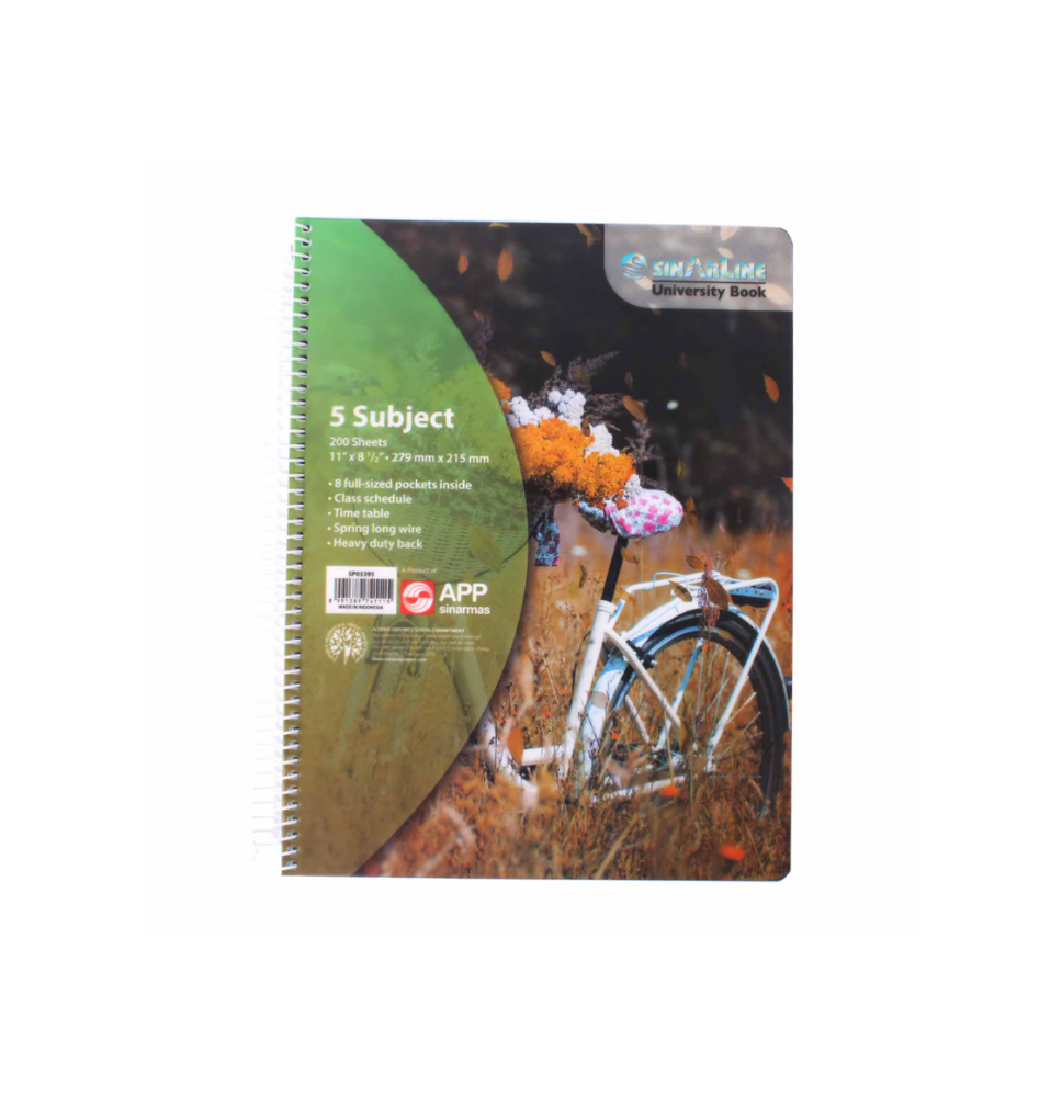 copy of Sinarline Spiral Notebook 3 Subject 1Pc