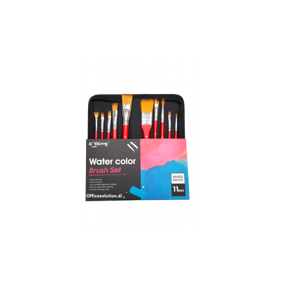 Yalong Water Color Brush 11Pc 1Box