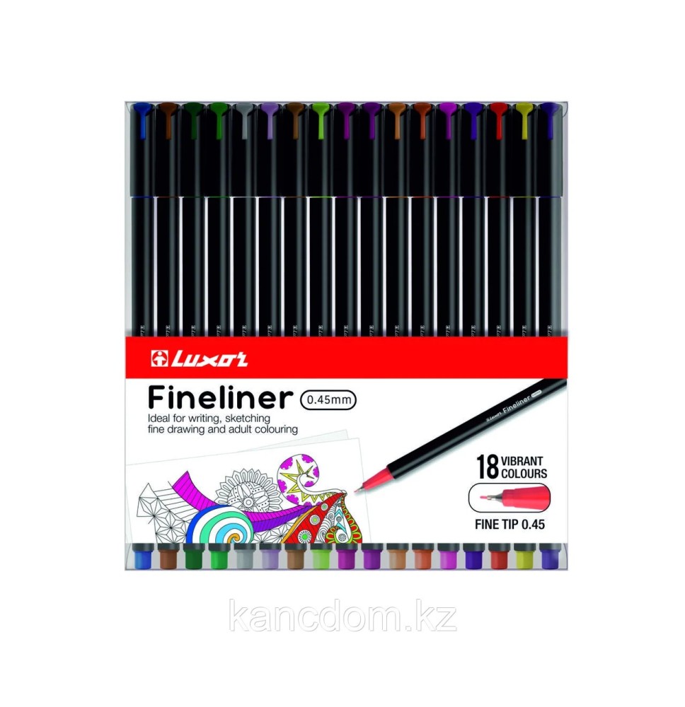 Luxor Fineliner 0.45Mm 18S*1Box