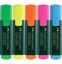 faber-castell textliner classic superfluorescent 5 colour