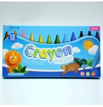 Yalong Plastic Crayons 12Pc 1Pck