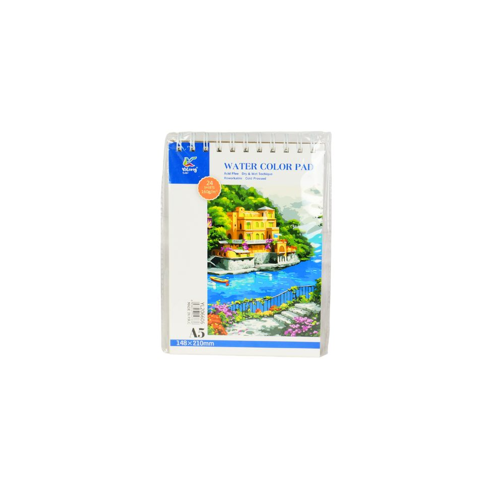 Yalong Water Color Pad A5 24Sheet 1Pc