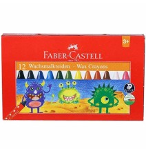 Faber-Castell 12 Wax Crayons 1Pck