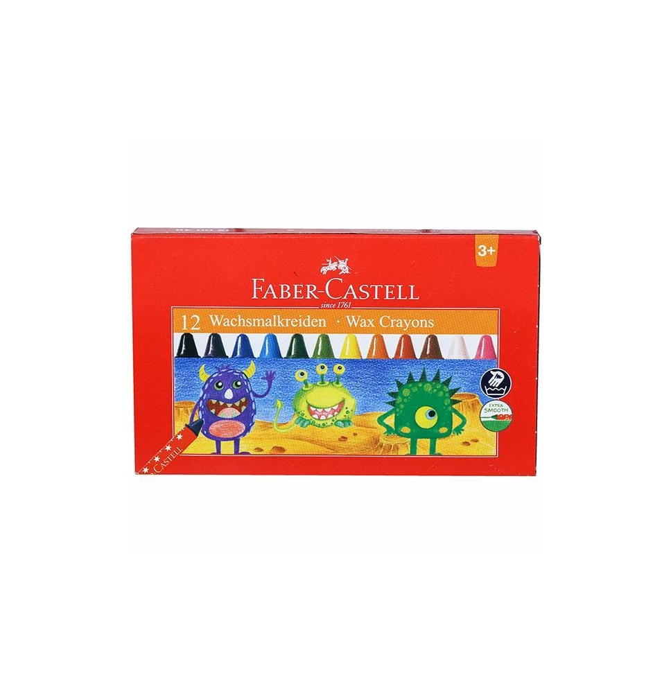 Faber-Castell 12 Wax Crayons 1Pck