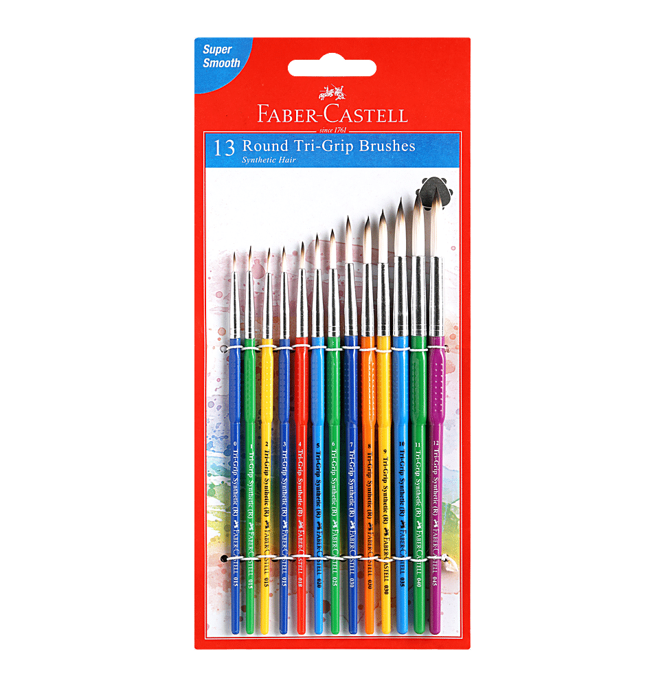 Faber-Castell 13 Tri-Grip Brushes