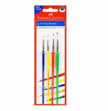 Faber-Castell 4 Tri-Grip Brushes