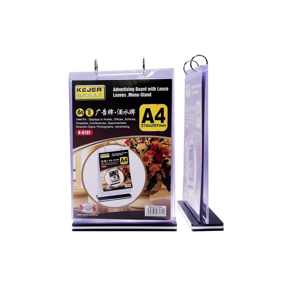 Kejia Advertising Board Menu Stand A4 1Pc