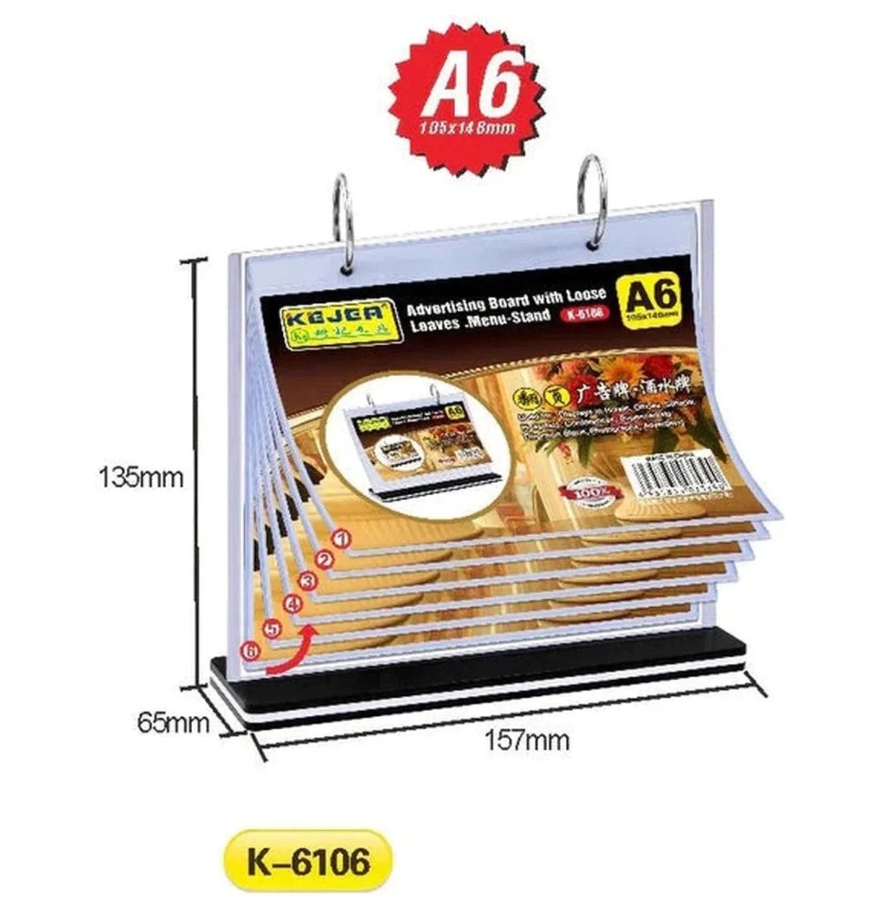 Kejea Advertising Board Menu-Stand 1Pc