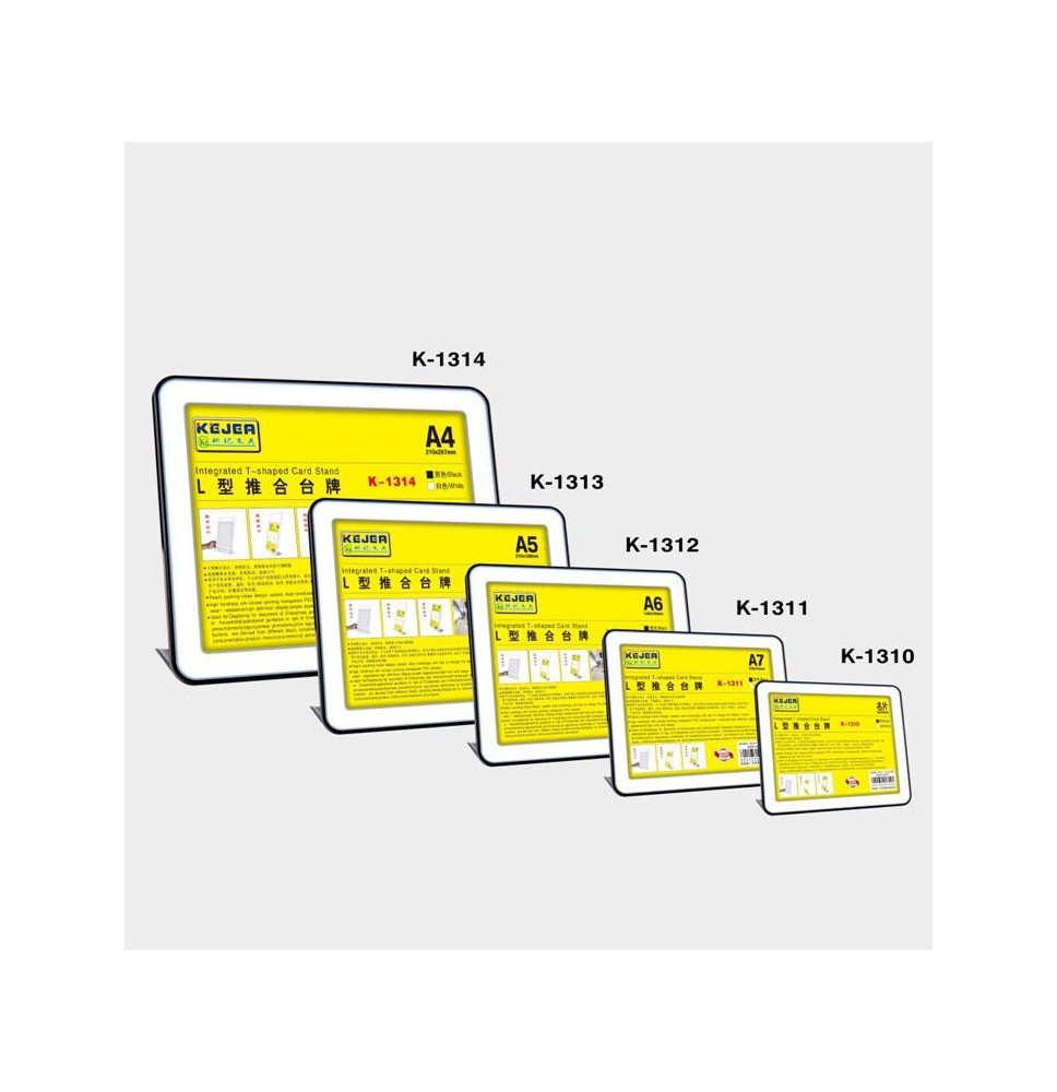 Kejea L-Shaped Slide Card Stand 85x54mm 1Pc