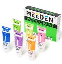 Meeden Acrylic Paint Fluorescent 6*120Ml 1Box