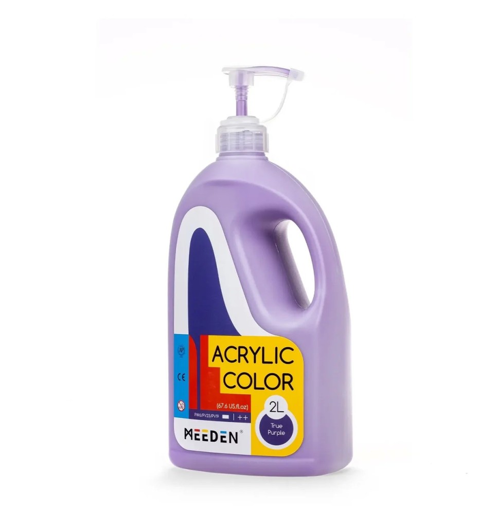 Meeden Acrylic  Color-True Purple 2Ltr